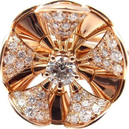 Bulgari Diva Diamond Rose Gold Cocktail Ring