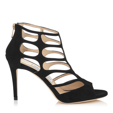 REN 85 - Black Suede Sandals