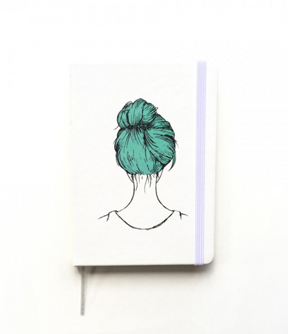 Bun Girl Notebook (Pack of 5)