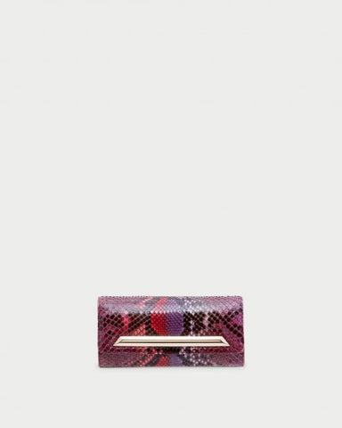 Mini Mina Macau Shiny Tropical Clutch
