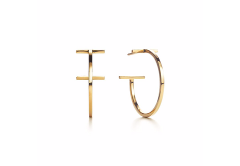 T Wire Hoop Earrings