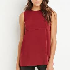 Forever 21 Layered Tulip-Back Top