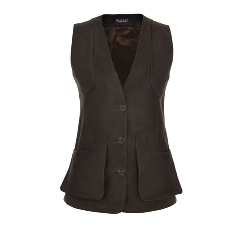 Nubuck Waistcoat in Dark Brown