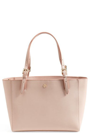 'Small York' Saffiano Leather Buckle Tote