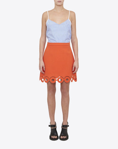 Textured Laser Cut Skirt