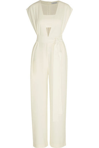Belted Stretch Jumpsuit